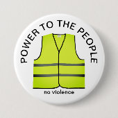 yellow vest protest button (Voorkant)