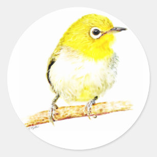 Yellow Viero Ronde Sticker