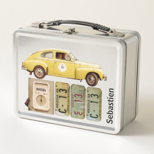 Yellow Vintage-auto (Voorkant)