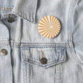 Yellow Vortex Pin Badge Ronde Button 5,7 Cm (In situ)