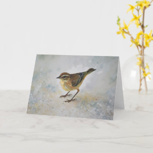 Yellow Warbler Bird Art Natuur Note Kaart