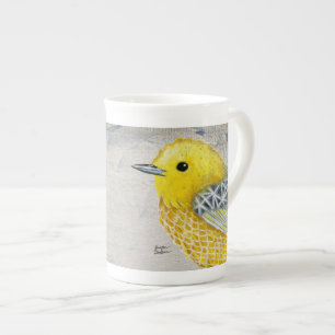 Yellow Warbler Tilly Bone China Mok