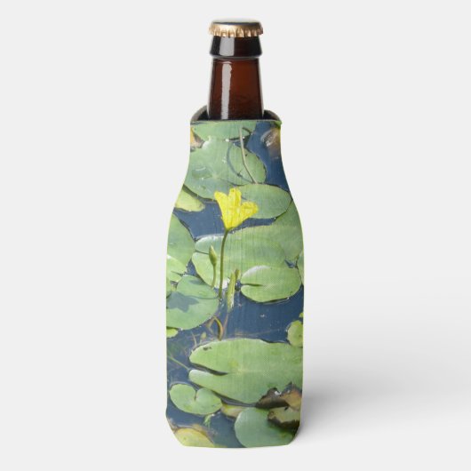 Yellow Water Lily Bottle Cooler (Fles Voorkant)
