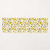 Yellow Watercolor Wildflower Pattern  Yogamat (Voorkant (horizontaal))