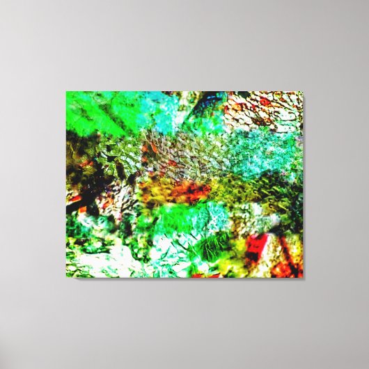 Yellow white abstract Stretched Canvas,Joy calming Canvas Afdruk (Voorkant)