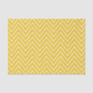 Yellow White Chevron Pattern 2A Tissuepapier