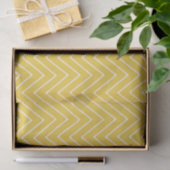 Yellow White Chevron Pattern 2A Tissuepapier (Geschenk)