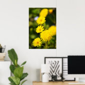 Yellow Wild Flower Photo Poster (Thuiskantoor)