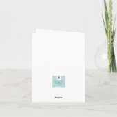 Yellow Wild Poppy Greeting Card Bedankkaart (Achterkant)