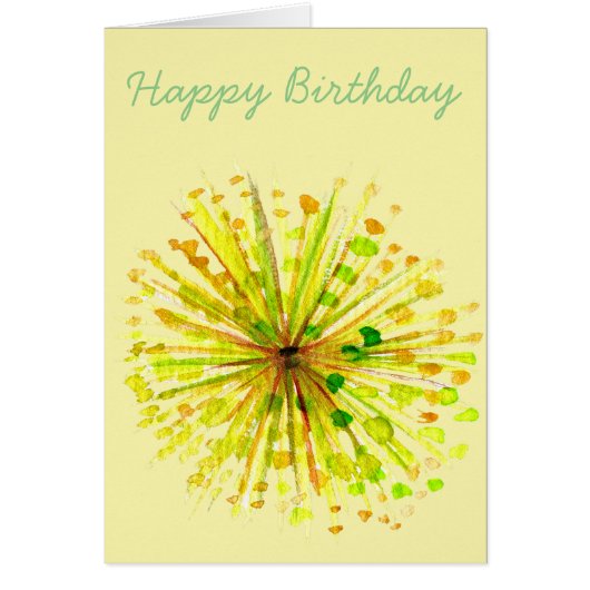 Yellow wildflower dandelion watercolor flower (Devant)