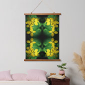 Yellow Wildflower Geranium Abstract Hangend Wandkleed (Slaapkamer)