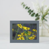 Yellow Wildflowers Briefkaart (Staand voorkant)
