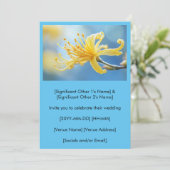Yellow Witchhazel Wedding Invitation (Debout devant)
