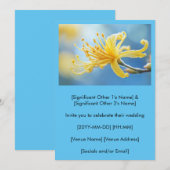 Yellow Witchhazel Wedding Invitation (Devant / Derrière)