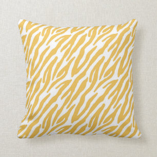 Yellow Zebra Decorative Pillow Kussen