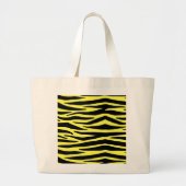 Yellow Zebra Stripes Canvas tas (Voorkant)