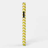 Yellow Zig Zag Chevrons Pattern Case-Mate iPhone Case (Achterkant/rechts)
