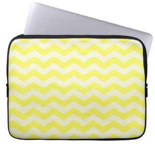 Yellow Zig Zag Pattern Laptop Sleeve