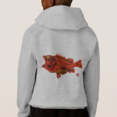 Yelloweye Rockfish - Boy's Customizable Zip Sweat (Dos)