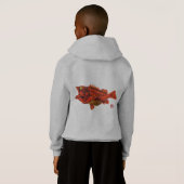 Yelloweye Rockfish - Boy's Customizable Zip Sweat (Dos entier)
