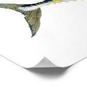Yellowfin Tuna Artwork Poster (Hoek)