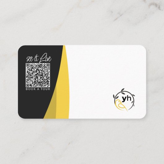 Yellowhammer Cartes de visite d'accueil (Dos)