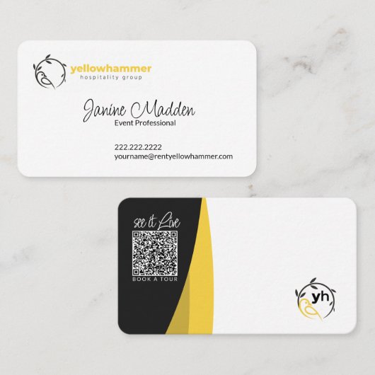 Yellowhammer Hospitality Visitekaartjes (Voorkant / Achterkant)