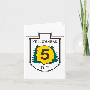 Yellowhead Road Sign Kaart