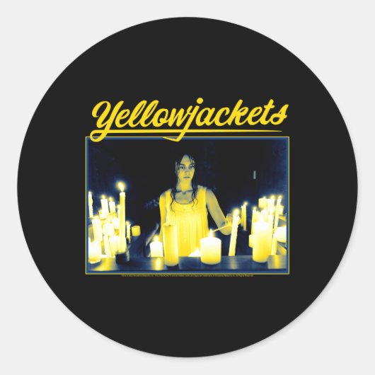 Yellowjackets Kandle Lighting Ronde Sticker (Voorkant)