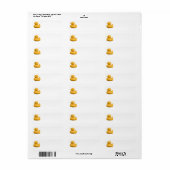 YellowRubberDuck CUTE YELLOW RUBBER DUCKIE GR Etiket (Full Sheet)