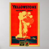 Yellowstone, Ancienne affiche publicitaire fidèle (Devant)