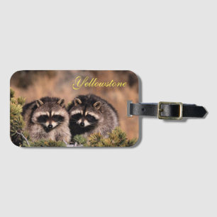Yellowstone Bagagelabel-Racoons Bagagelabel