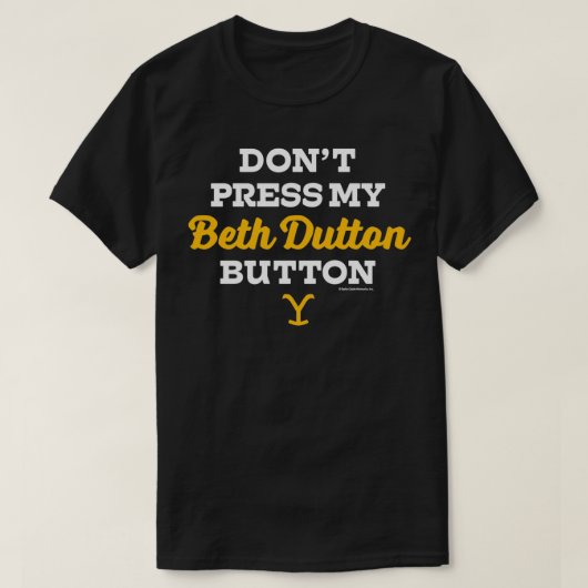 Yellowstone Beth Dutton Button T-shirt (Design voorkant)