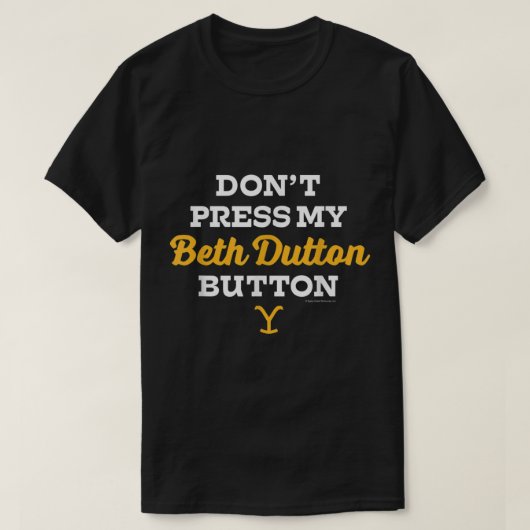 Yellowstone Beth Dutton Button  T-shirt (Design voorkant)