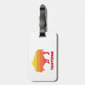 Yellowstone Bison Bagagelabel (Achterkant verticaal)