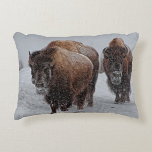 Yellowstone Bison Decoratief Kussen