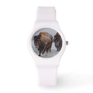 Yellowstone Bison Horloge