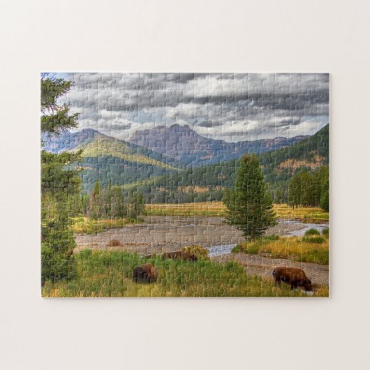 Yellowstone Bison Legpuzzel (Horizontaal)
