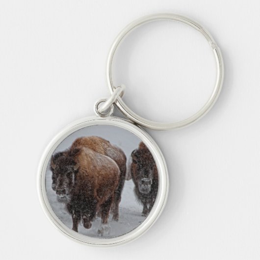 Yellowstone Bison Sleutelhanger (Voorkant)
