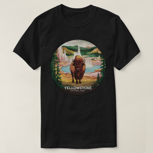 Yellowstone Bison T-shirt (Design voorkant)