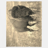 Yellowstone Bizon Fleece Deken (Voorkant)