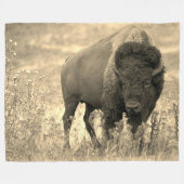 Yellowstone Bizon Fleece Deken (Voorkant (Horizontaal))