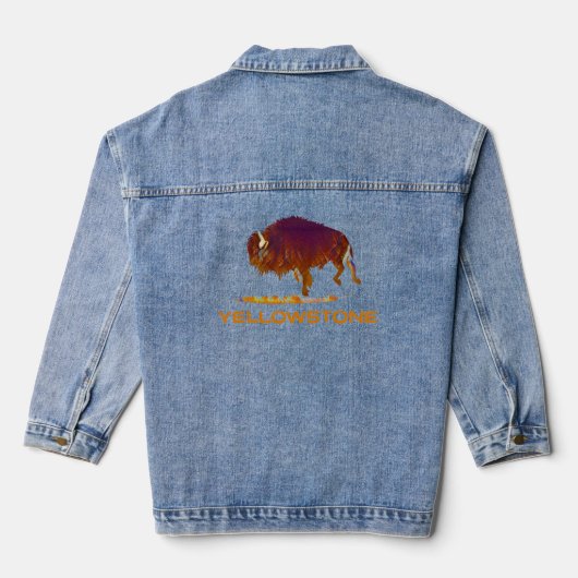 Yellowstone Bizon Hardlopen Denim Jacket (Achterkant)