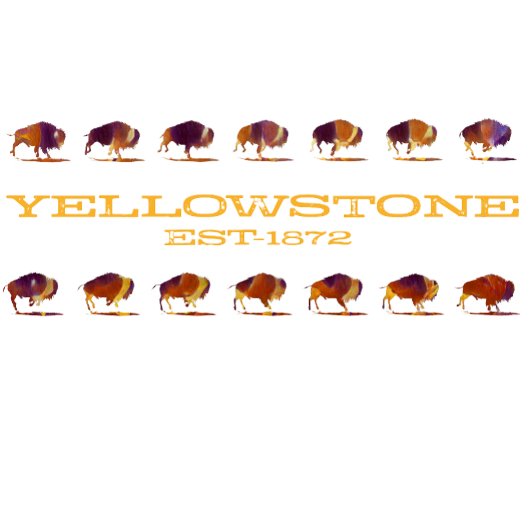 Yellowstone Bizon Hardlopen T-shirt