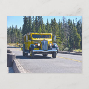 Yellowstone Bus kruist de Geviste brug Briefkaart