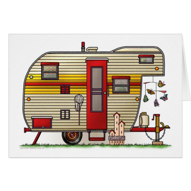 Yellowstone Camper Trailer (Voorkant Horizontaal)