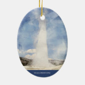 Yellowstone Christmas Tree Ornament (Achterkant)