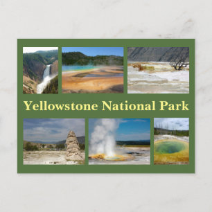 Yellowstone Collage 2 Briefkaart