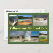 Yellowstone Collage 2 Briefkaart (Voorkant / Achterkant)