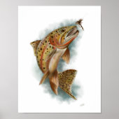 Yellowstone Cutkeel-forel afdrukken Poster (Voorkant)